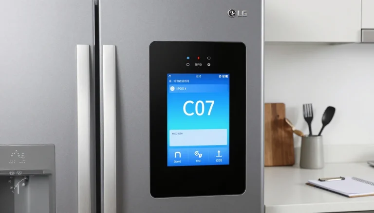LG Buzdolabı C07 Arıza Kodu Nedir? Sensör arızası